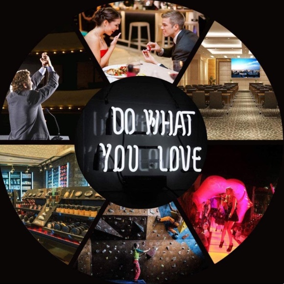 REAL NEON Do What You Love Window/Dorm/Cafe/Party/Porch/Room Decor/Night Light - Picture 8 of 9